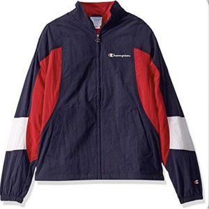 Champion Men's WOVEN  Jacket  Blue Red S $65 RETAIL